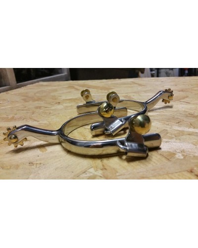 eperon western equitation cheval randonnee pools lanière courroie usa spur straps