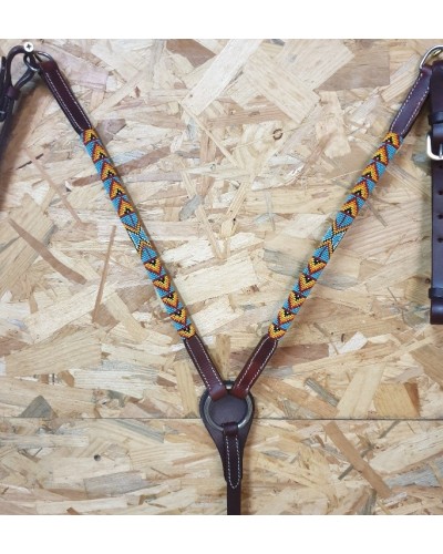 COLLIER DE CHASSE WESTERN AMERICAIN TRAVAIL POOLS LAKOTA WEST COAST H WEST