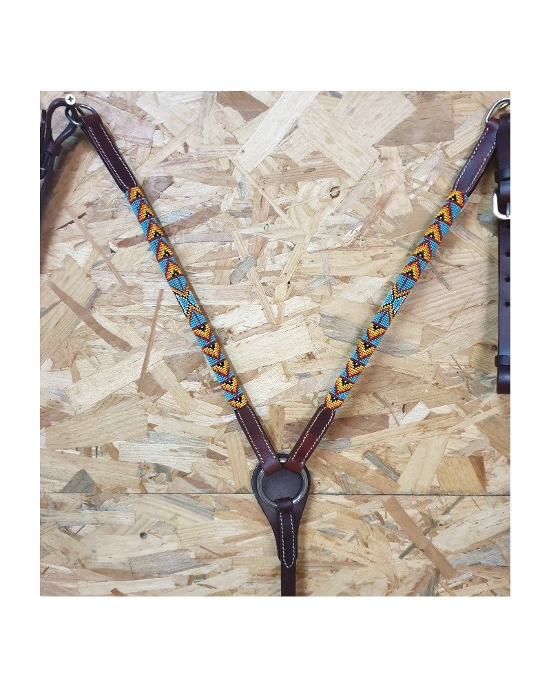 COLLIER DE CHASSE WESTERN AMERICAIN TRAVAIL POOLS LAKOTA WEST COAST H WEST