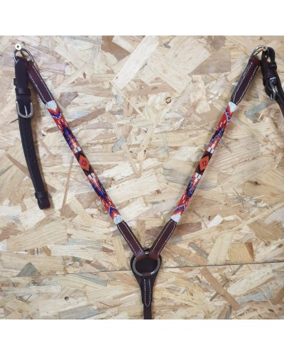 COLLIER DE CHASSE WESTERN AMERICAIN TRAVAIL POOLS LAKOTA WEST COAST H WEST