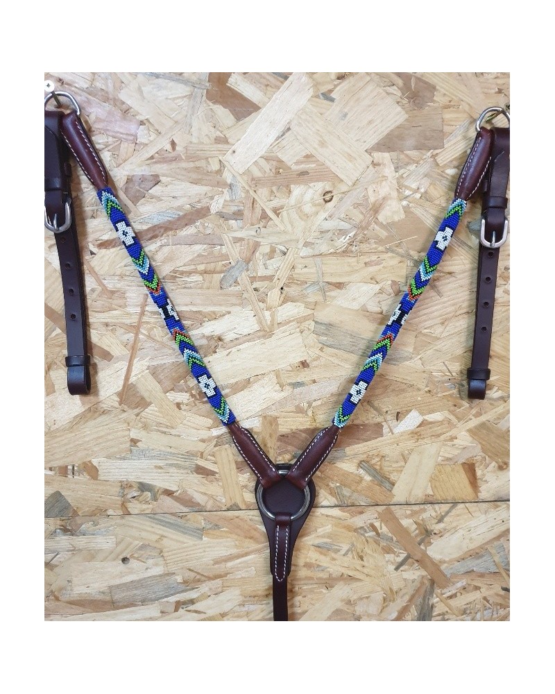 COLLIER DE CHASSE WESTERN AMERICAIN TRAVAIL POOLS LAKOTA WEST COAST H WEST
