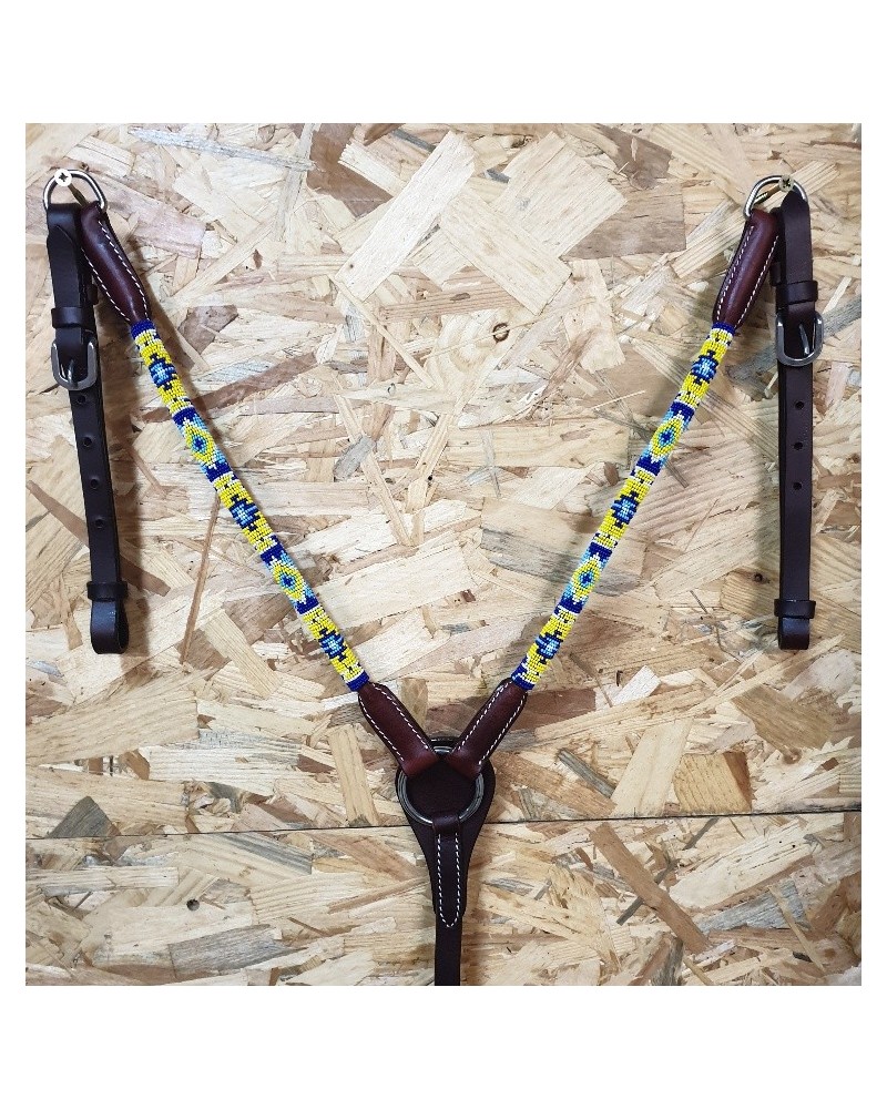 COLLIER DE CHASSE WESTERN AMERICAIN TRAVAIL POOLS LAKOTA WEST COAST H WEST