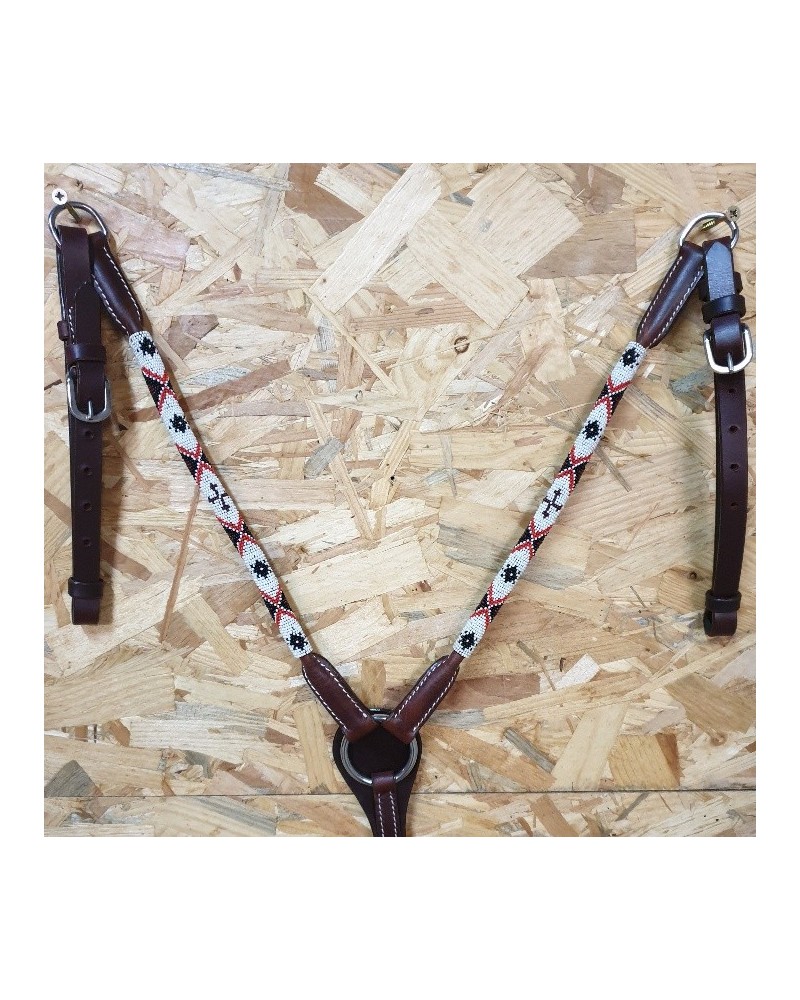 COLLIER DE CHASSE WESTERN AMERICAIN TRAVAIL POOLS LAKOTA WEST COAST H WEST