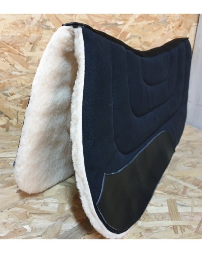 TAPIS WESTERN CHEVAL EQUITATION QUARTER HORSE BURIONI LAINE VIERGE