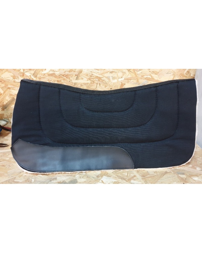 TAPIS WESTERN CHEVAL EQUITATION QUARTER HORSE BURIONI LAINE VIERGE