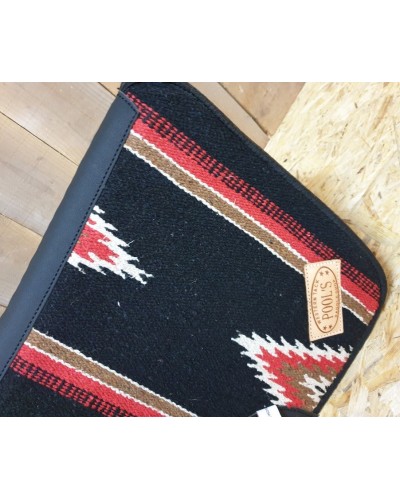 TAPIS WESTERN CHEVAL EQUITATION QUARTER HORSE BURIONI LAINE VIERGE