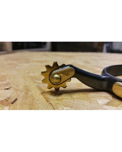 eperon western equitation cheval randonnee pools lanière courroie usa spur straps