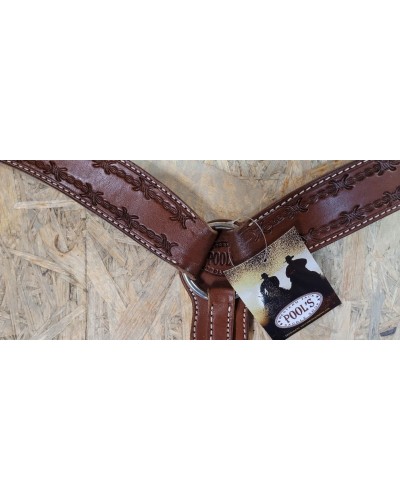 COLLIER DE CHASSE WESTERN AMERICAIN TRAVAIL POOLS LAKOTA WEST COAST H WEST
