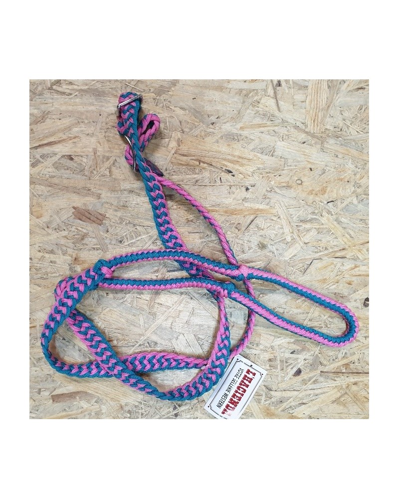 Rênes Mecate à Boucle En Corde De Yacht 10 Pieds - Couleur Bordeaux/marron, Pour équitation