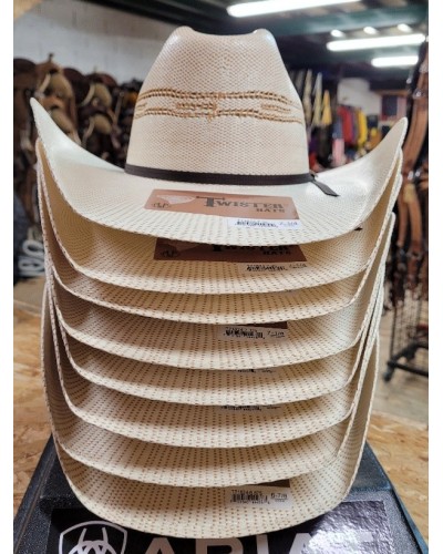 CHAPEAU TOMBSTONE DOUBLE S ARIAT TWISTER SOMHER  WESTERN  QUALITE
