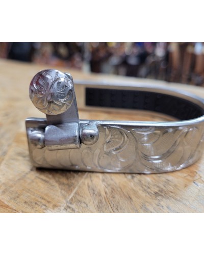 eperon western equitation cheval randonnee pools lanière courroie usa spur straps METALAB