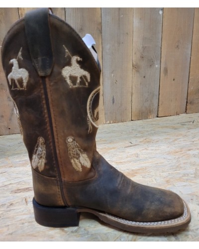 BOTTE TRAVAIL OLD WEST EQUITATION WESTERN ENFANT HOMME FEMME