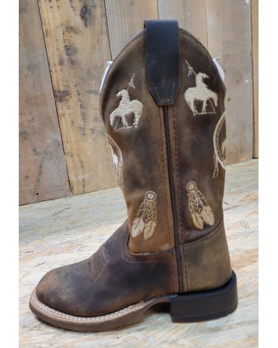 BOTTE TRAVAIL OLD WEST EQUITATION WESTERN ENFANT HOMME FEMME