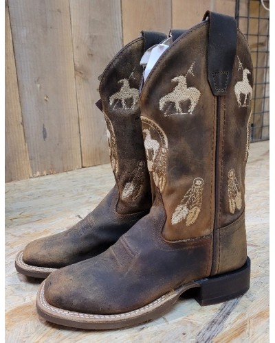 BOTTE TRAVAIL OLD WEST EQUITATION WESTERN ENFANT HOMME FEMME