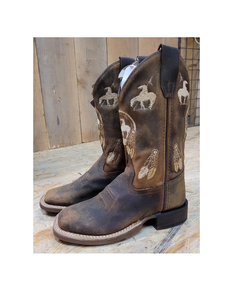 BOTTE TRAVAIL OLD WEST EQUITATION WESTERN ENFANT HOMME FEMME