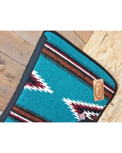TAPIS WESTERN CHEVAL EQUITATION QUARTER HORSE BURIONI LAINE VIERGE