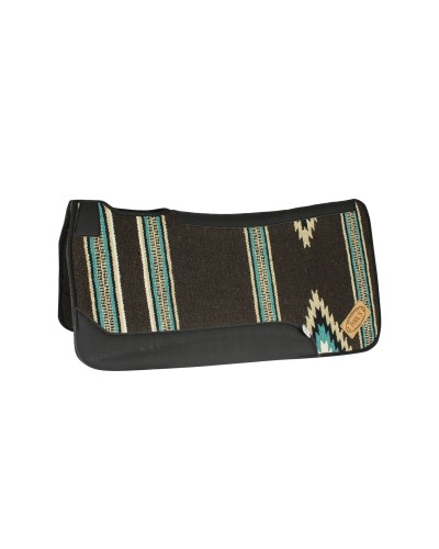 TAPIS WESTERN CHEVAL EQUITATION QUARTER HORSE BURIONI LAINE VIERGE