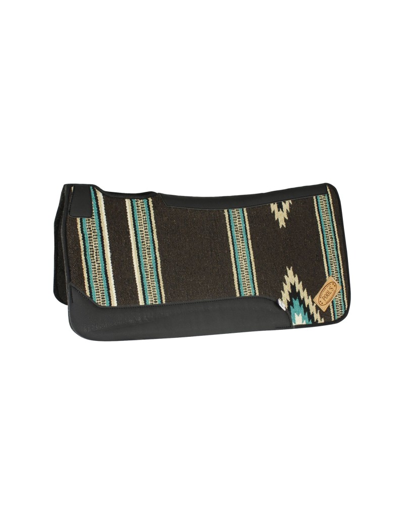 TAPIS WESTERN CHEVAL EQUITATION QUARTER HORSE BURIONI LAINE VIERGE