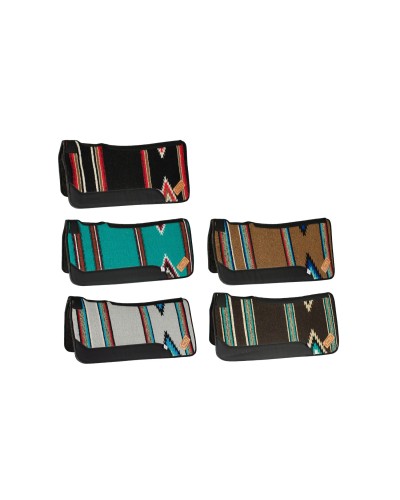 TAPIS WESTERN CHEVAL EQUITATION QUARTER HORSE BURIONI LAINE VIERGE