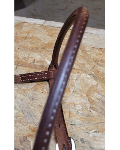 muserole cuir nose band équitation western travail