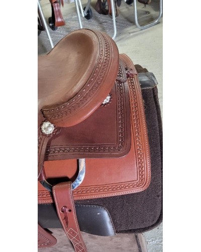 selle équitation western  barrel compétition west coast