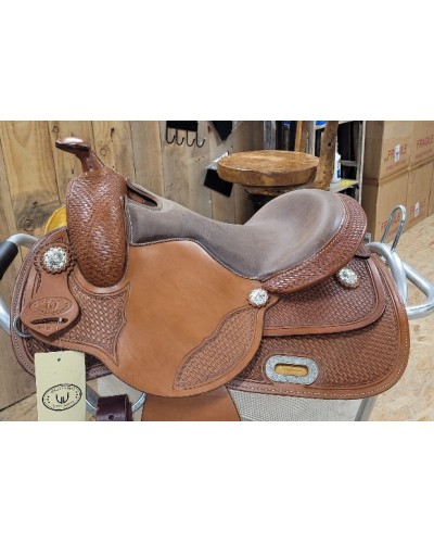 selle équitation western  barrel compétition west coast