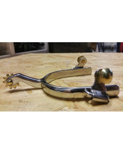 eperon western equitation cheval randonnee pools lanière courroie usa spur straps