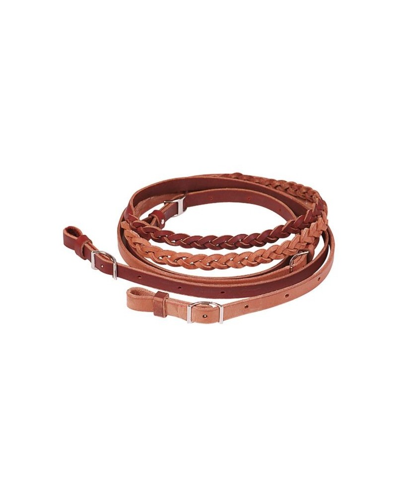 RENES WESTERN FERMEES CUIR TRESSE