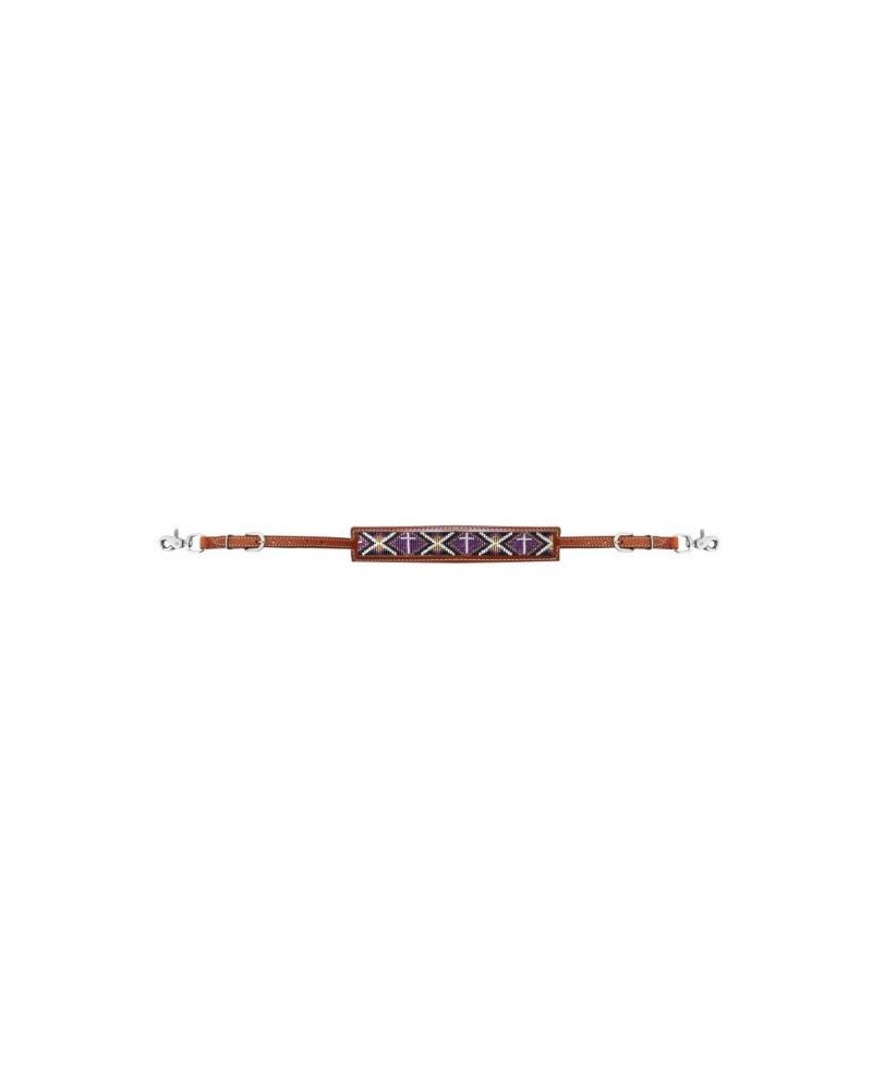 Collier Accessorize Collection Mousson - Motif Cheval Et Carreaux Plaid Rouge Sur Cuivre - Neuf Sans Emballage