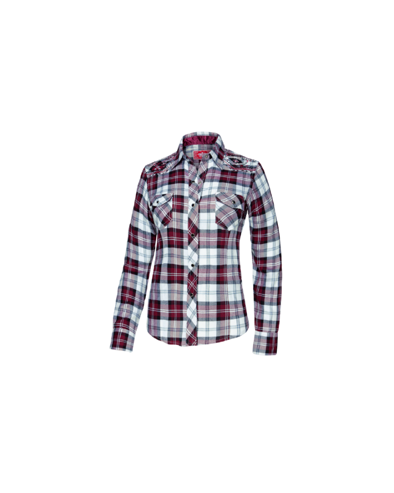 CHEMISE WESTERN AMERICAINE WRANGLER JACK DANIELS STARS AND STRIPES