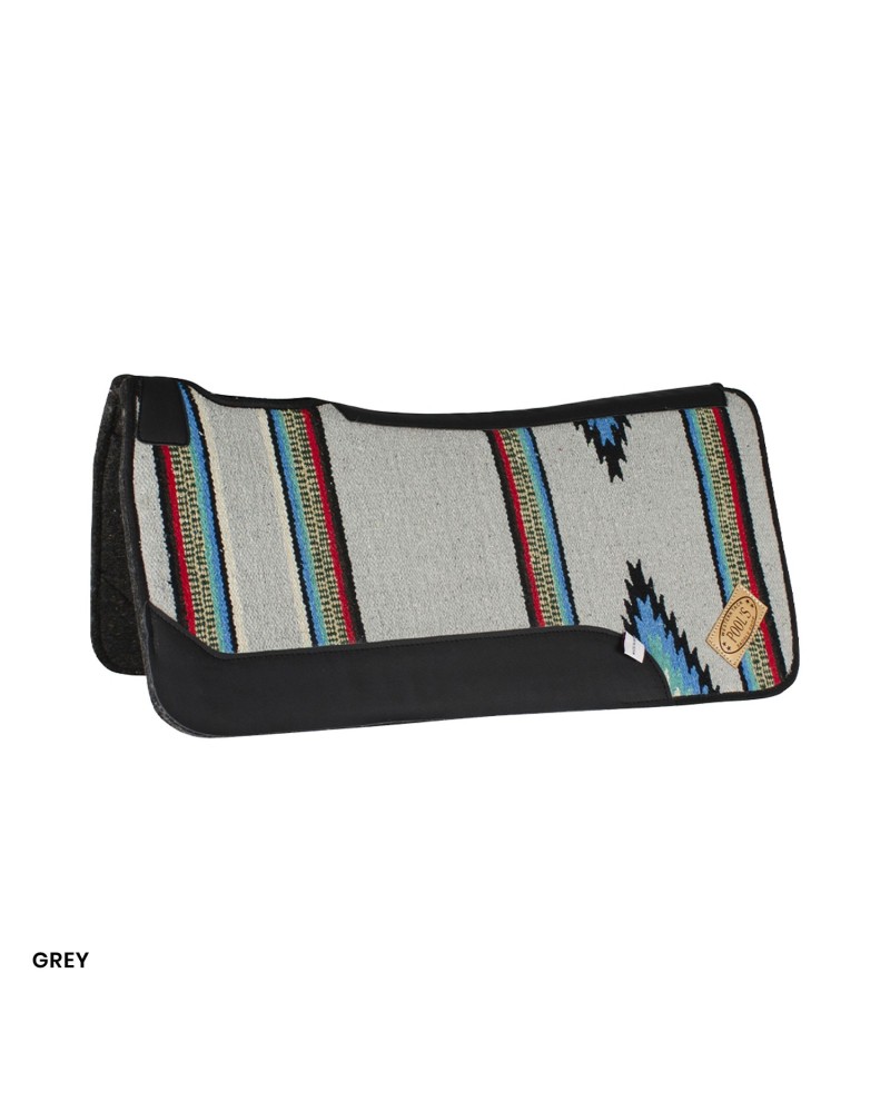 TAPIS WESTERN CHEVAL EQUITATION QUARTER HORSE BURIONI LAINE VIERGE