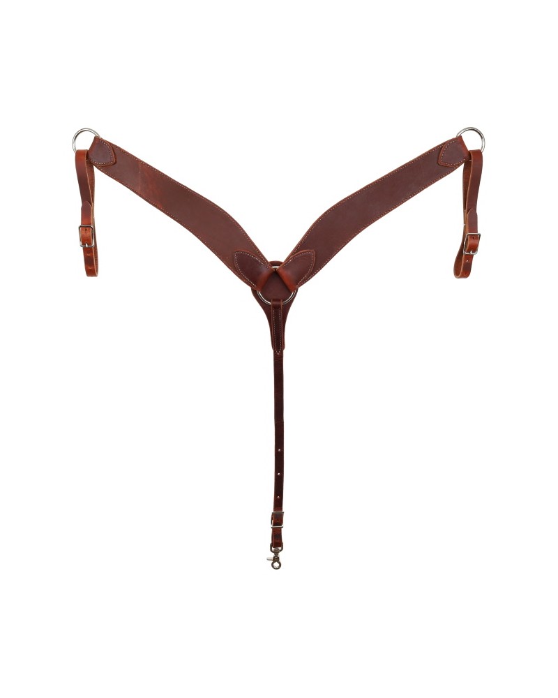 Collier De Poitrine Showman - Motif Flèche - Cuir Brut - Pour Cheval