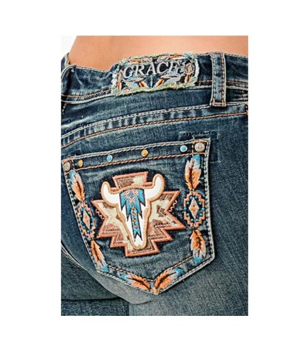 JEANS ARIAT CONFORTABLE DURABLE EQUITAION WESTERN GRACE IN LA