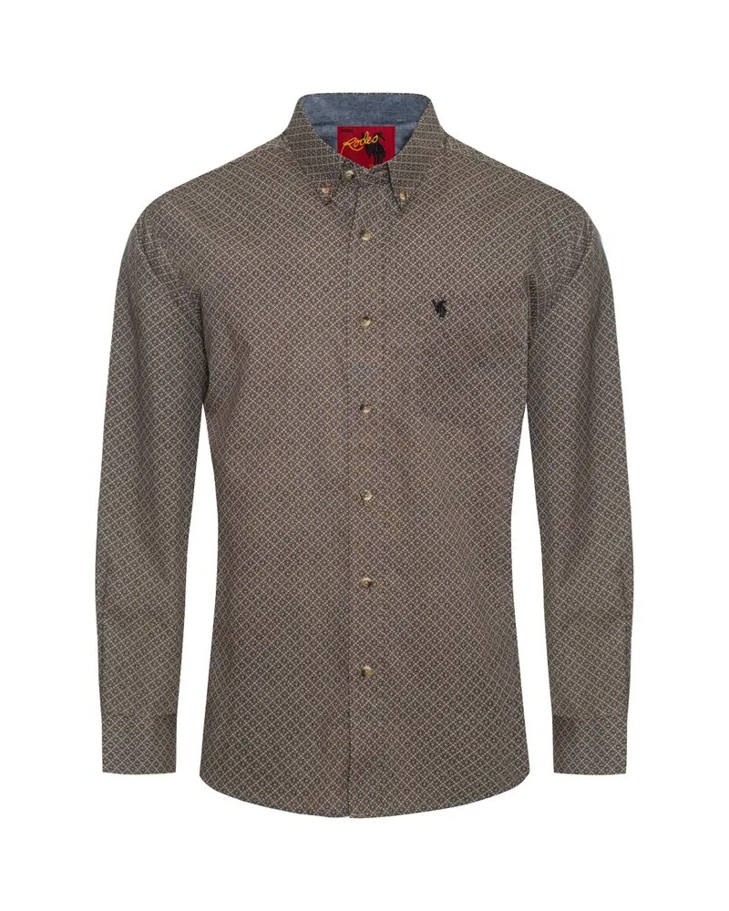 CHEMISE WESTERN AMERICAINE WRANGLER ARIAT STARS AND STRIPES RODEO CLOTHING