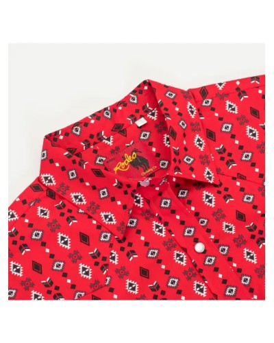 CHEMISE WESTERN AMERICAINE WRANGLER ARIAT STARS AND STRIPES RODEO CLOTHING