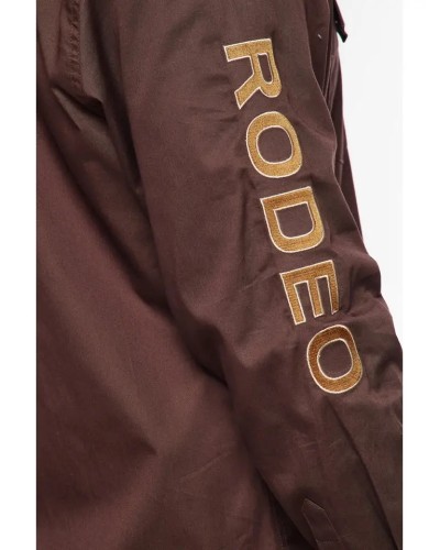 CHEMISE WESTERN AMERICAINE WRANGLER ARIAT STARS AND STRIPES RODEO CLOTHING