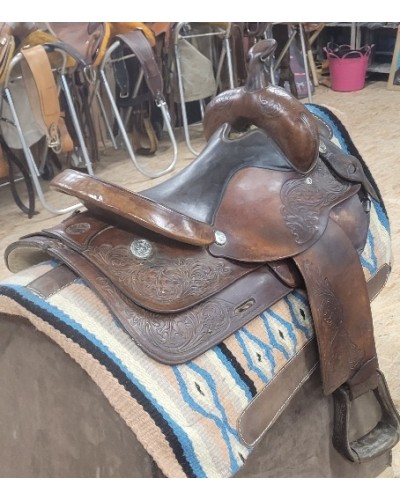 SELLE WESTERN OCCASION EQUITATION AMERICAINE USA CONTINENTAL