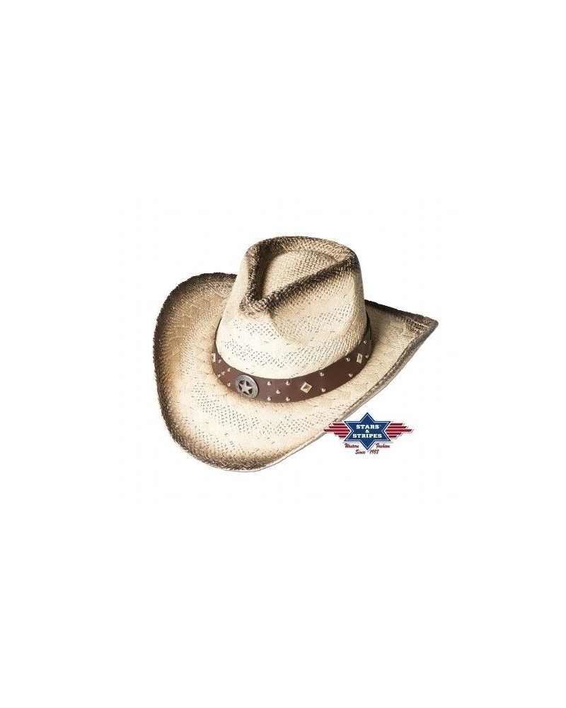 CHAPEAU PAILLE FEUTRE CUIR COWBOY RANCH EQUITATION WESTERN COUNTRY