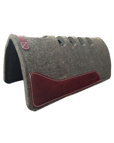 TAPIS WESTERN CHEVAL EQUITATION QUARTER HORSE BURIONI LAINE VIERGE