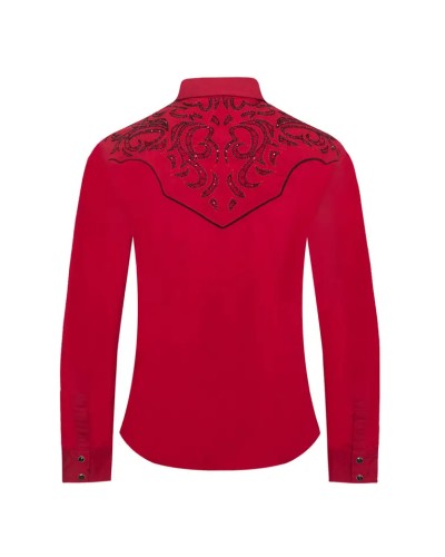 CHEMISE WESTERN AMERICAINE WRANGLER JACK DANIELS STARS AND STRIPES