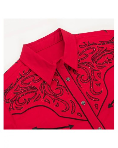 CHEMISE WESTERN AMERICAINE WRANGLER JACK DANIELS STARS AND STRIPES