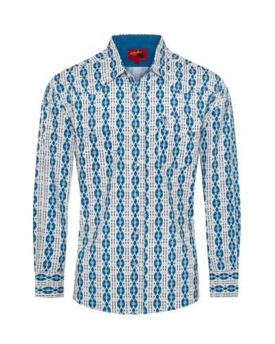 CHEMISE WESTERN AMERICAINE WRANGLER JACK DANIELS STARS AND STRIPES