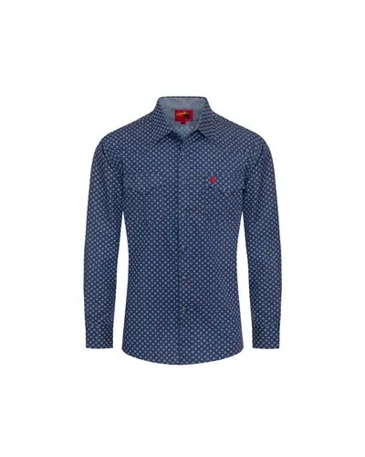 CHEMISE WESTERN AMERICAINE WRANGLER ARIAT STARS AND STRIPES RODEO CLOTHING