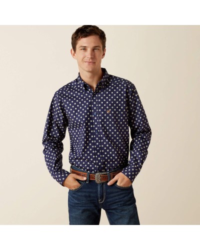 CHEMISE WESTERN AMERICAINE WRANGLER JACK DANIELS STARS AND STRIPES