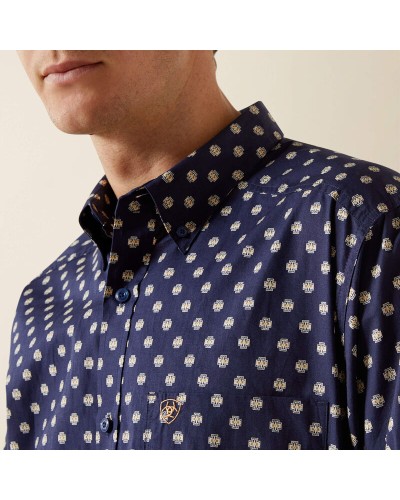 CHEMISE WESTERN AMERICAINE WRANGLER JACK DANIELS STARS AND STRIPES