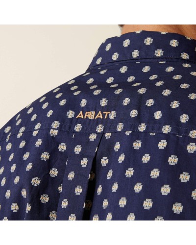 CHEMISE WESTERN AMERICAINE WRANGLER JACK DANIELS STARS AND STRIPES