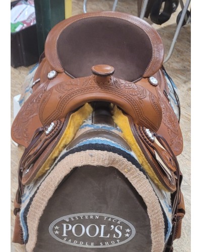 selle équitation western  barrel compétition west coast