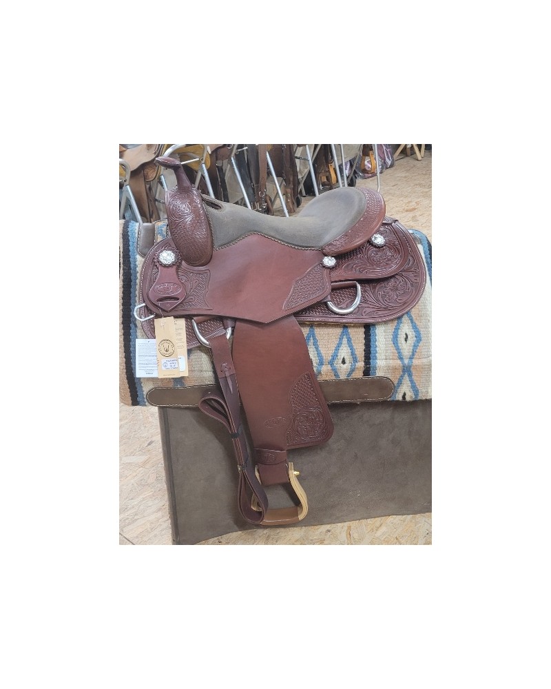 selle équitation western  barrel compétition west coast