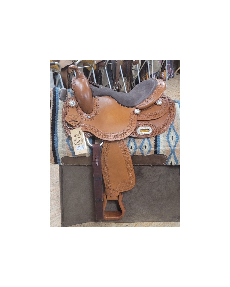 selle équitation western  barrel compétition west coast