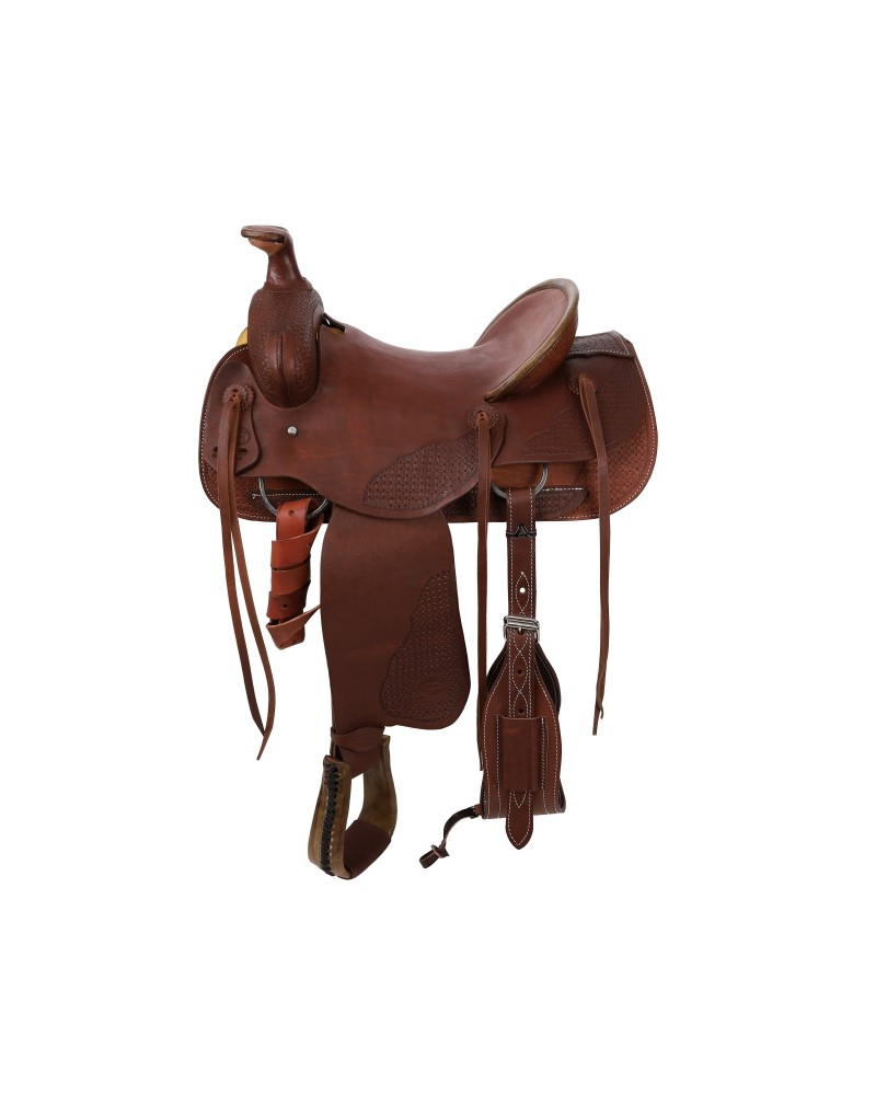 selle équitation western  barrel compétition showman  USA continental